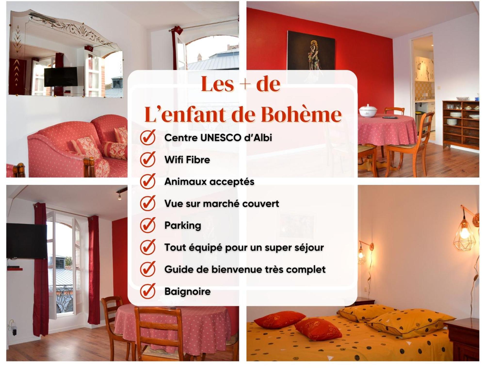 Apartment L'Enfant De Boheme D'Albi - Centre Unesco - 200M Cathedrale - Parking - Animaux Acceptes *